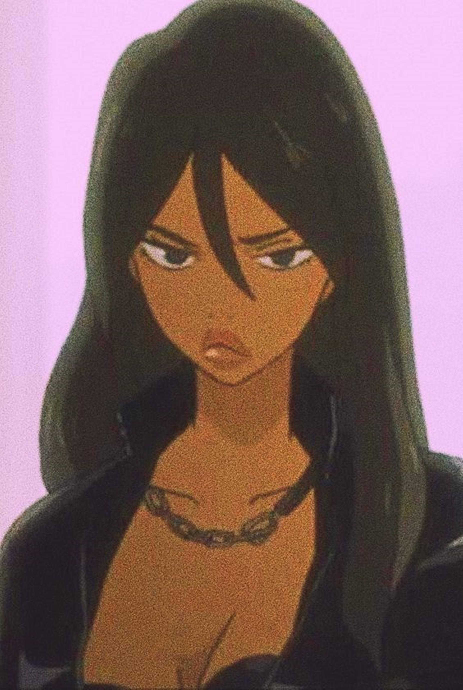 Distinctive and Cool Profile Picture - Sad and Pouting Michiko Malandro — 1852x2758 wallpaper