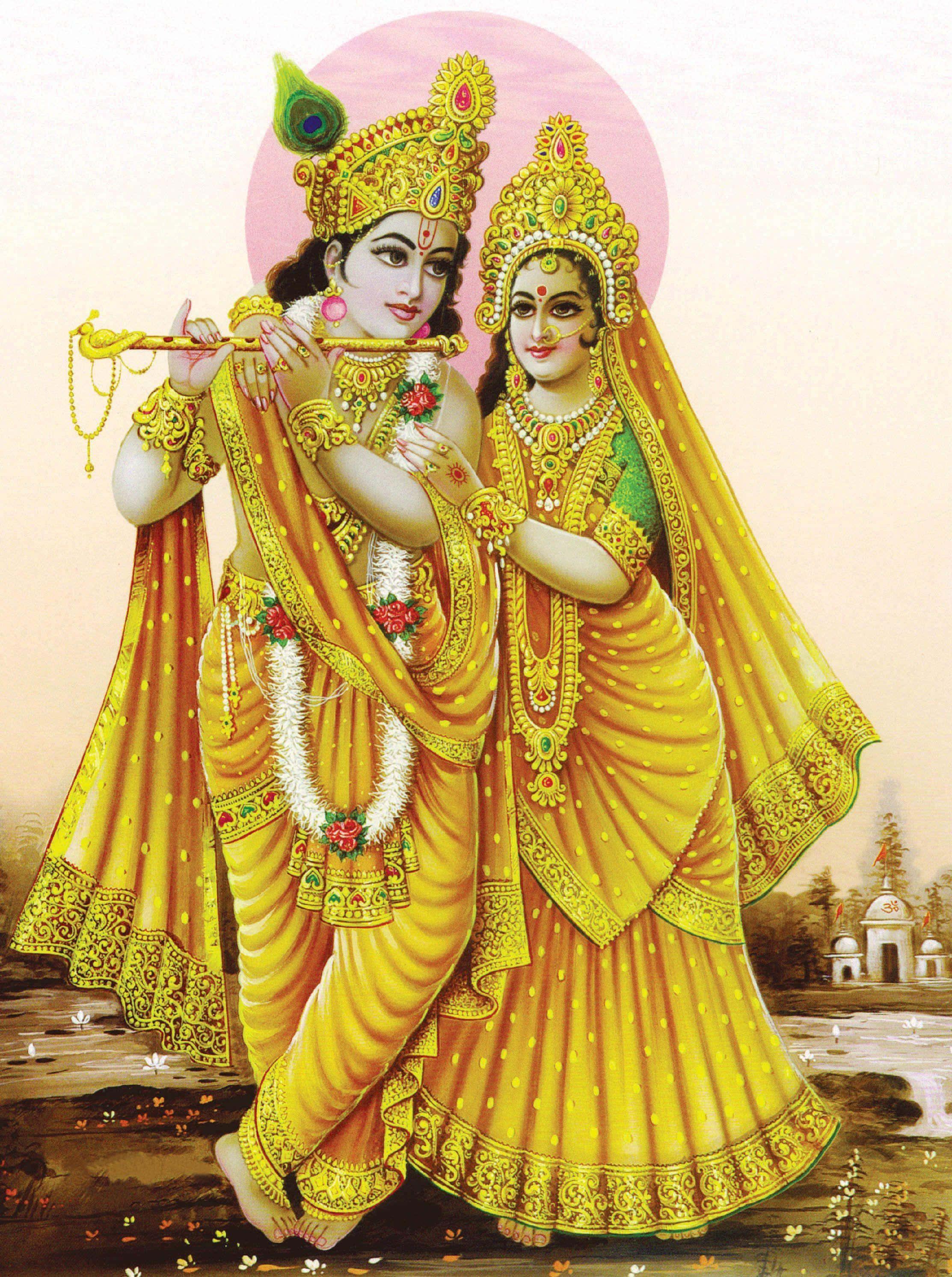 Caption: Divine Love: Captivating Image of Radha Krishna