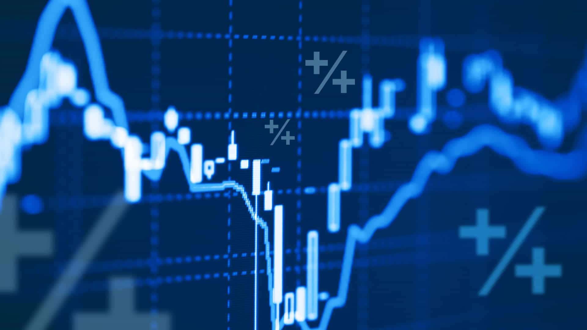 Dynamic Stock Market Trading Graph — 1920x1080 wallpaper