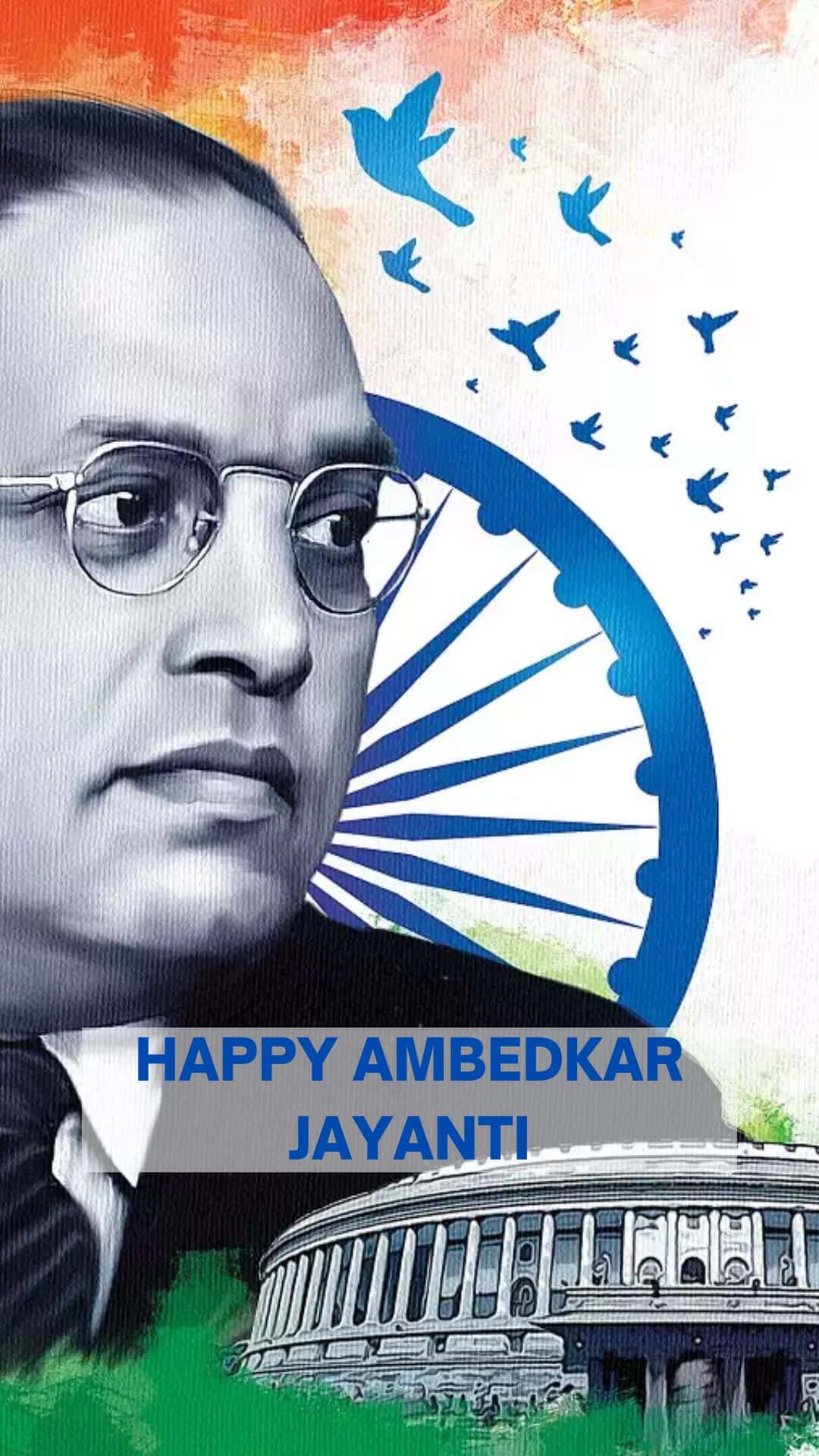 Inspirational Dr. B.R. Ambedkar Portrait — 1080x1920 wallpaper