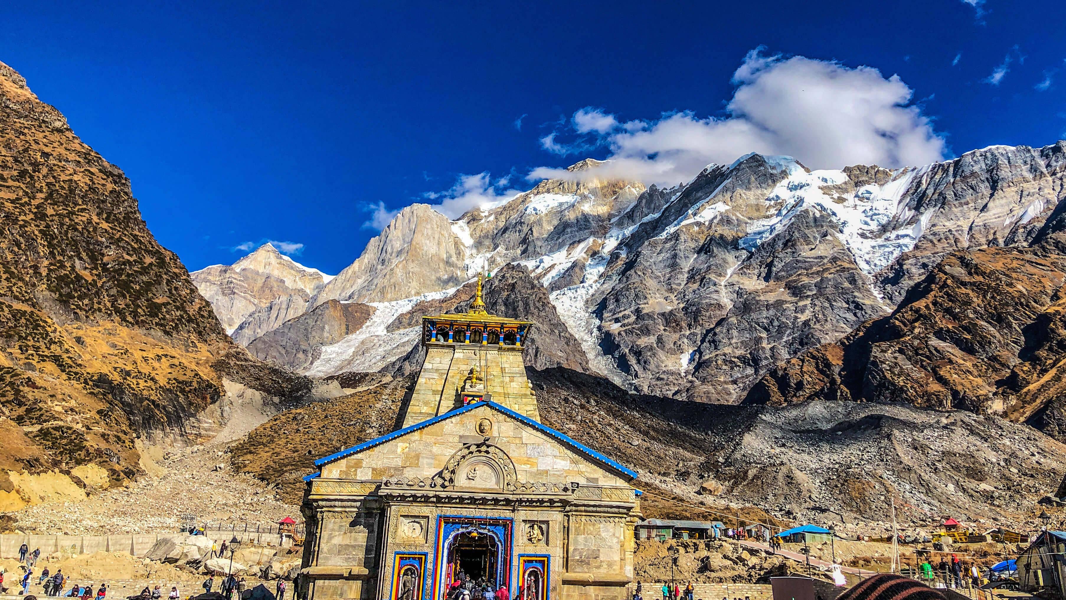 Majestic Kedarnath Temple in Pristine 4k Resolution — 3612x2032 wallpaper