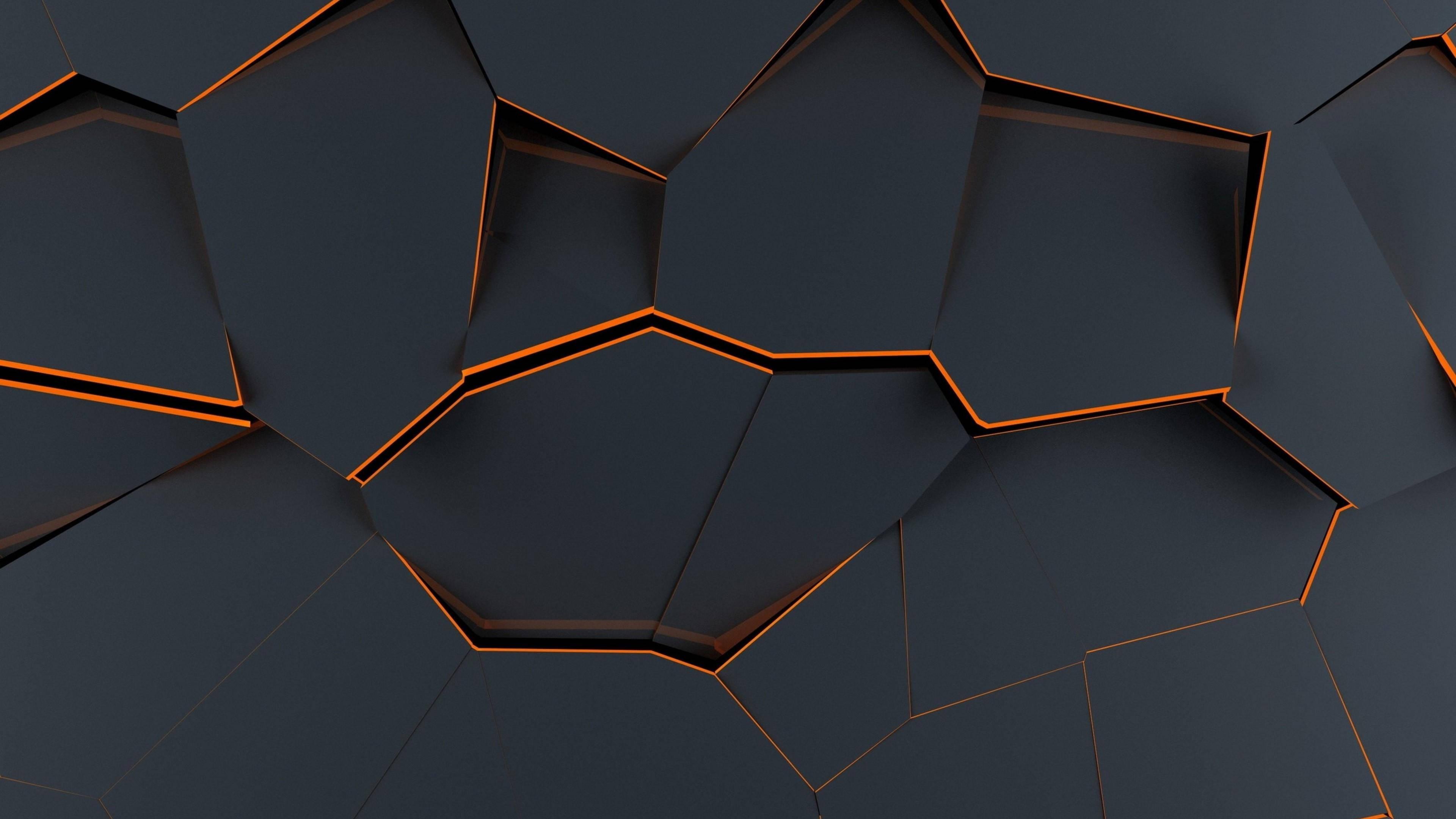 Mysterious Aesthetics of a Broken Dark Floor in 4K Ultra HD — 3840x2160 wallpaper