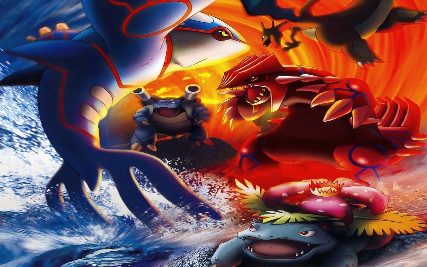 Pokemon Team Unite! Jump into the Adventure with Your Favorite Pokemon Squad. — 1440x900 wallpaper