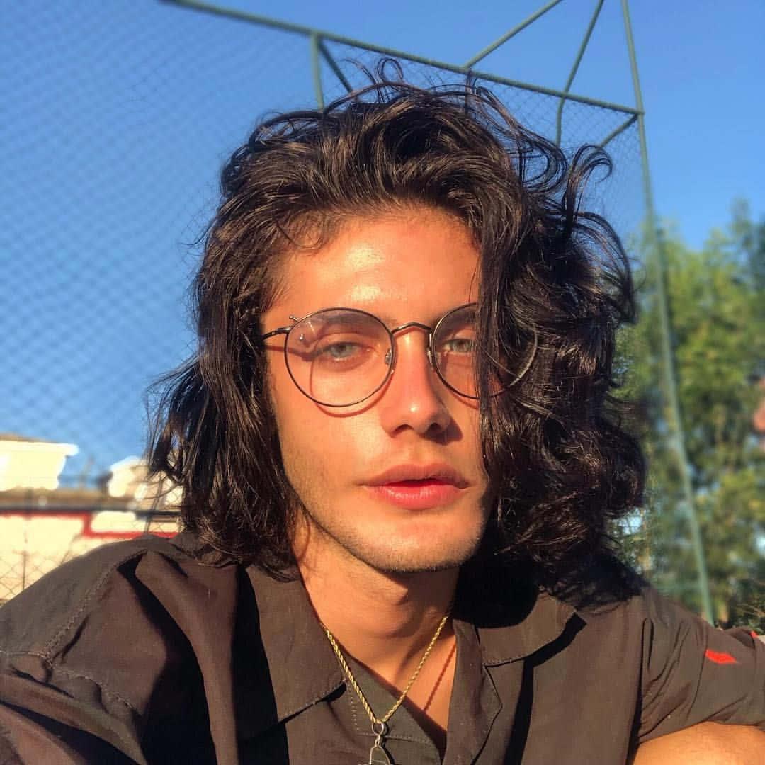 Portrait of a Dreamy Aesthetic Boy — 1080x1080 wallpaper
