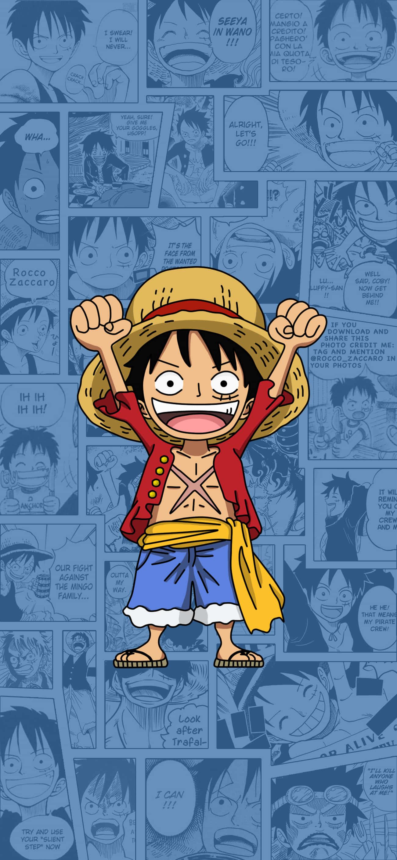 Powerful Stance of Luffy in Luffy Phone Wallpaper — 1301x2820 wallpaper