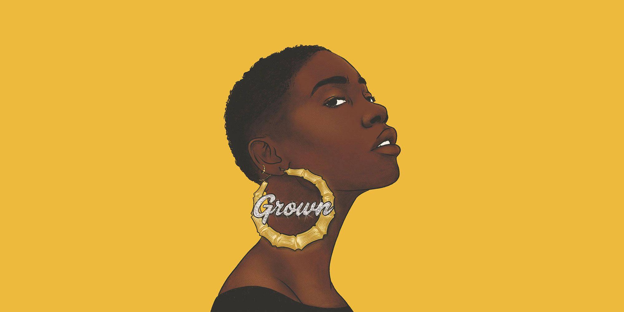 Radiant Black Girl in Artistic Portrait — 2000x1000 wallpaper