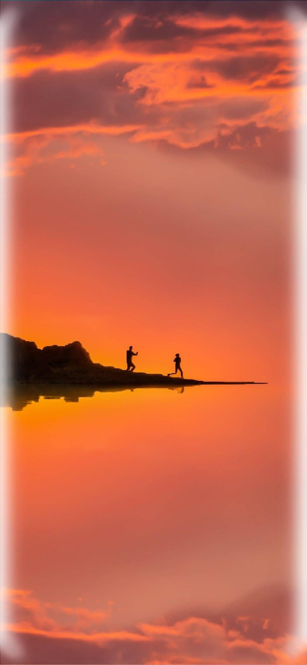 Romantic Sunset View on Samsung Full HD — 1052x2280 wallpaper