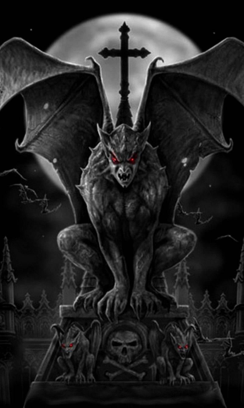 The Dark Devil in Mystical Ambiance — 800x1336 wallpaper