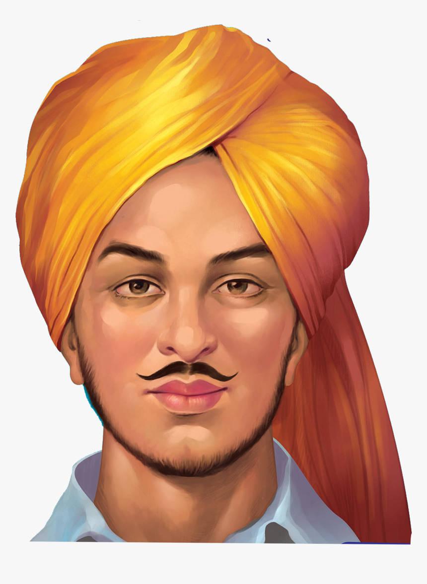 The Fearless Revolutionary: A Digital Artwork of Shaheed Bhagat Singh — 860x1177 wallpaper