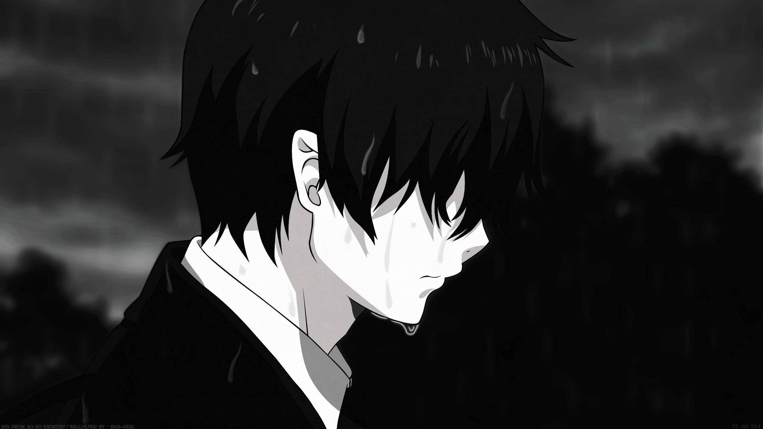 Captivating Black and White Portrait Profile Picture — 2560x1440 wallpaper