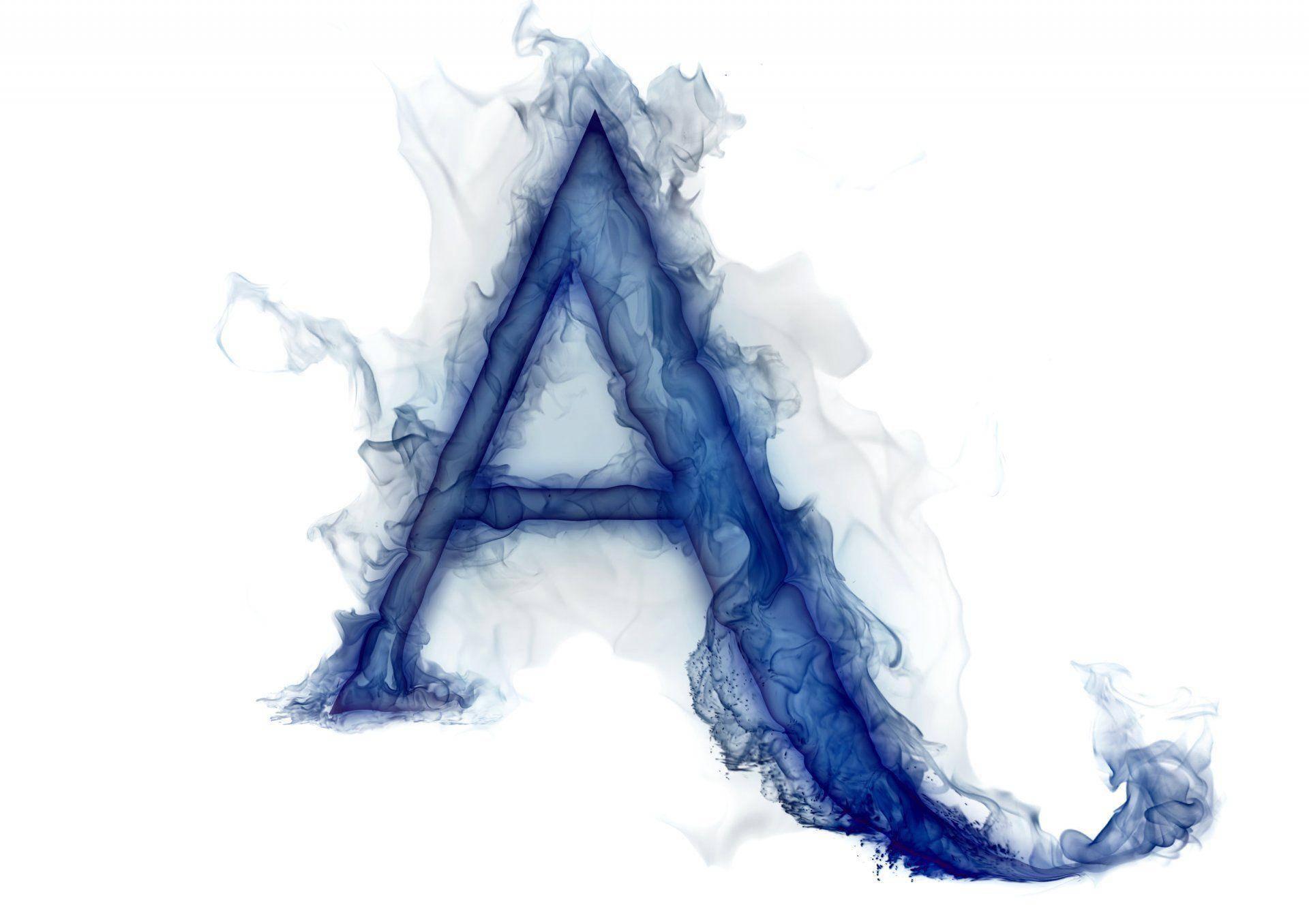 Captivating Blue Flame Letter A — 1920x1356 wallpaper