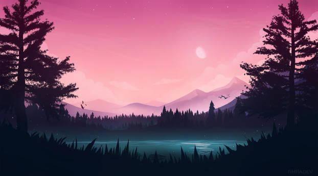 Captivating Pink Vector HD Desktop Wallpaper — 622x345 wallpaper