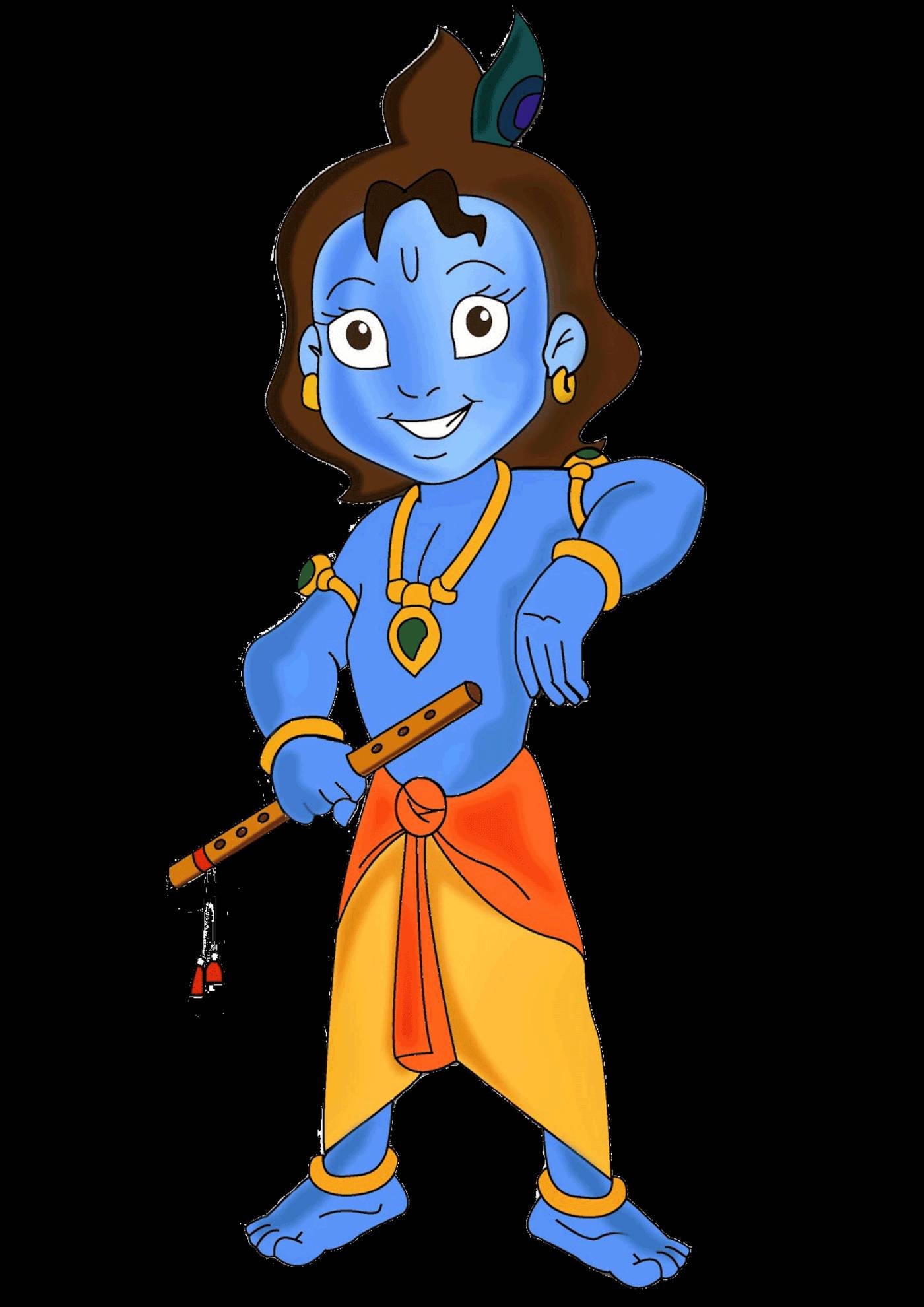 Cartoon Art Krishna Phone