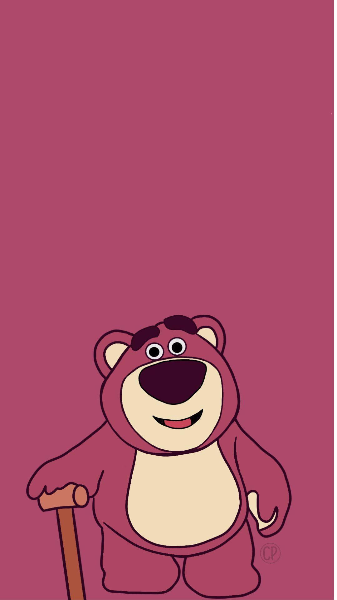 Cartoon Lotso With Cane — 1080x1920 wallpaper