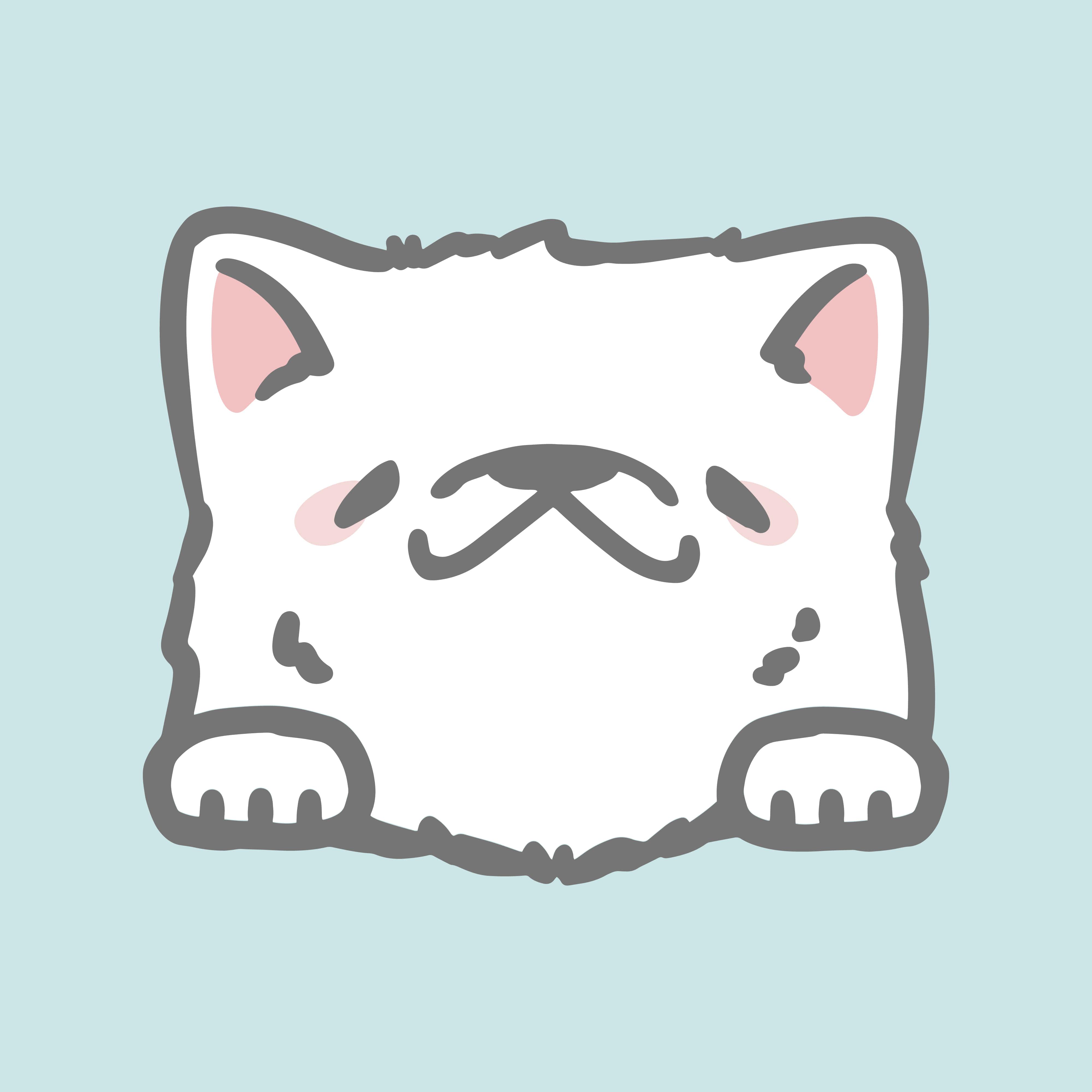 Cartoon Smile Cute Cat PFP — 4000x4000 wallpaper