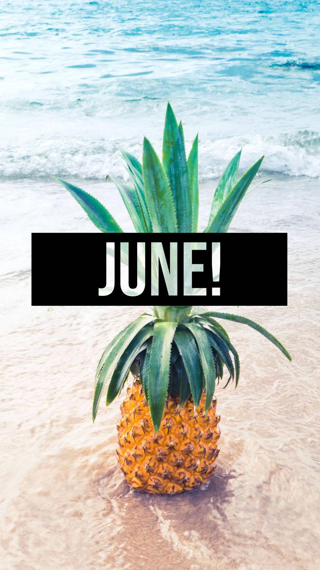 Celebrate June with a Sweet and Juicy Pineapple — 1080x1920 wallpaper