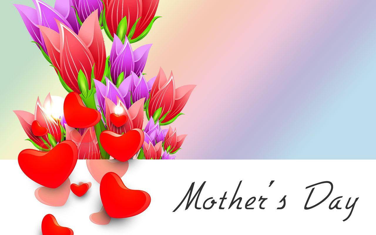 Celebrate Mother's Day with a bouquet of beautiful tulips and a heartfelt message! — 1280x800 wallpaper