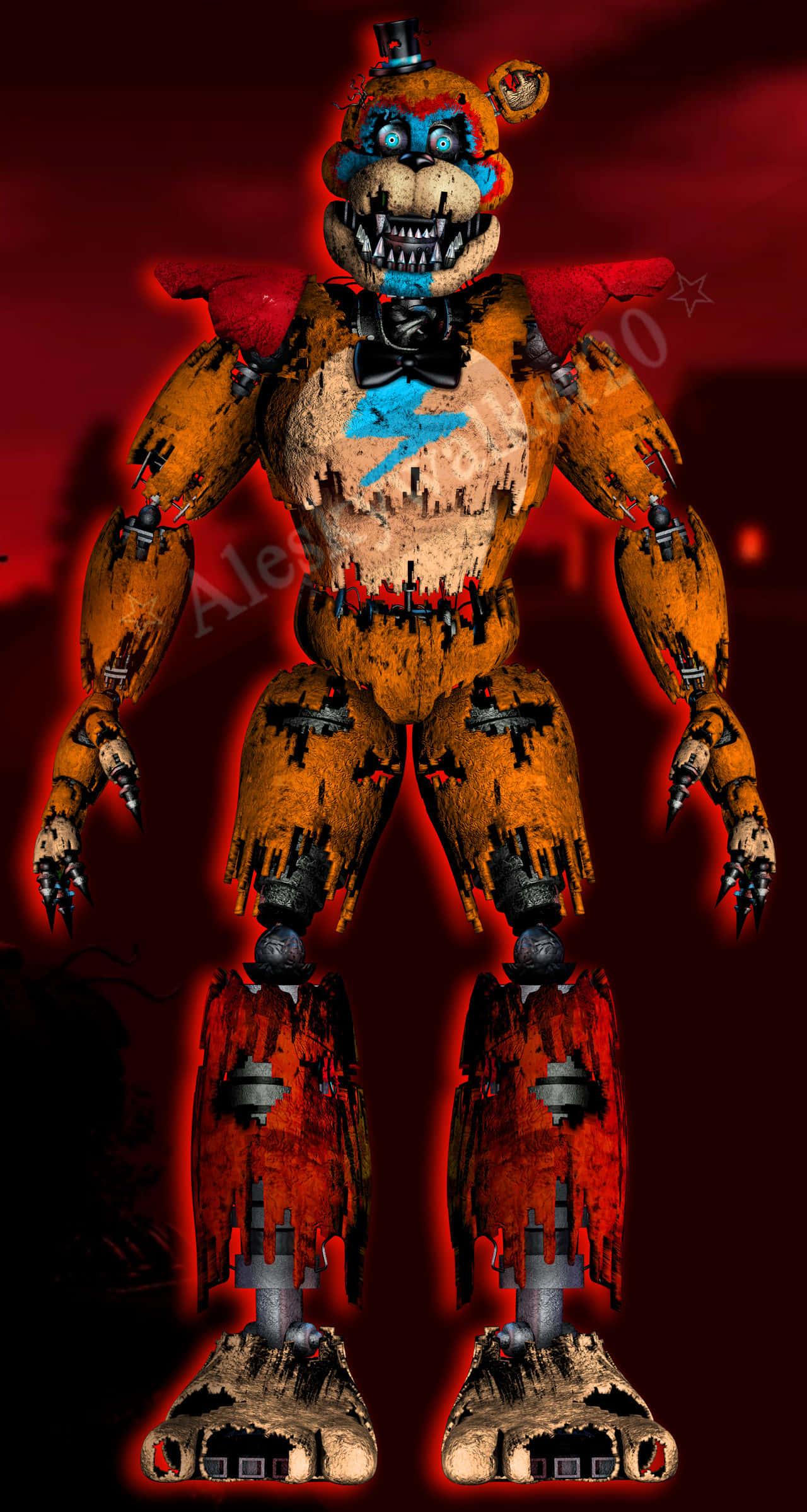 Celebrate the horror of FNaF with a Freddy Fazbear Cookie! — 1280x2396 wallpaper