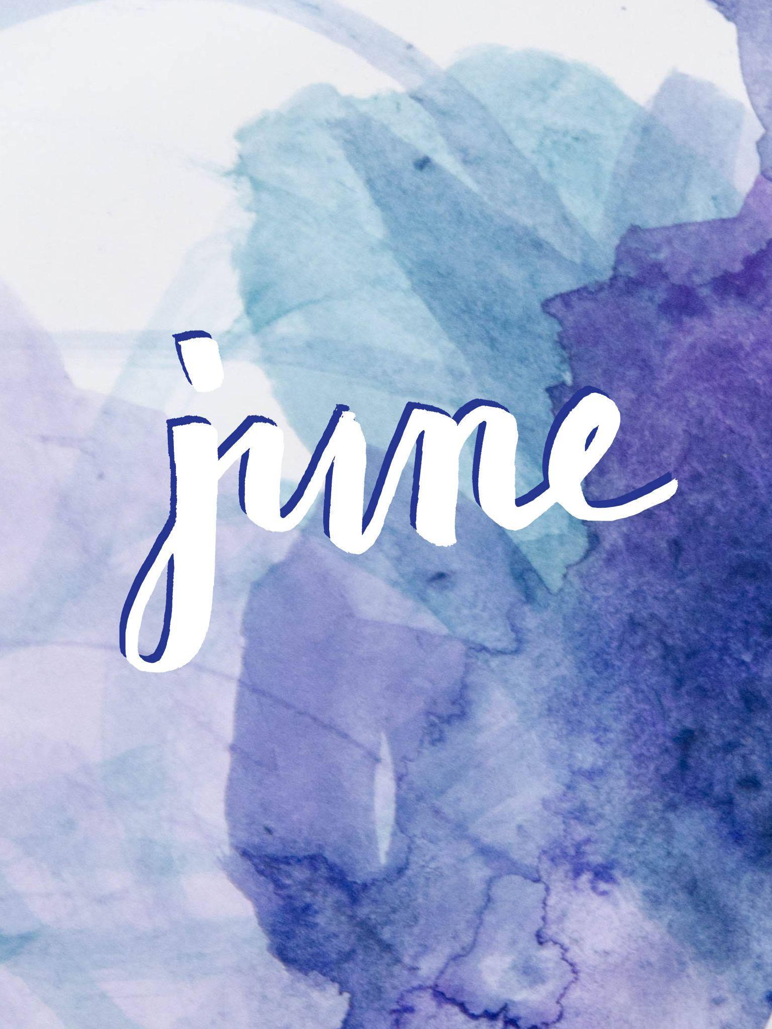 Celebrate the Joy of Summer with an Ombre Watercolor June — 1536x2048 wallpaper