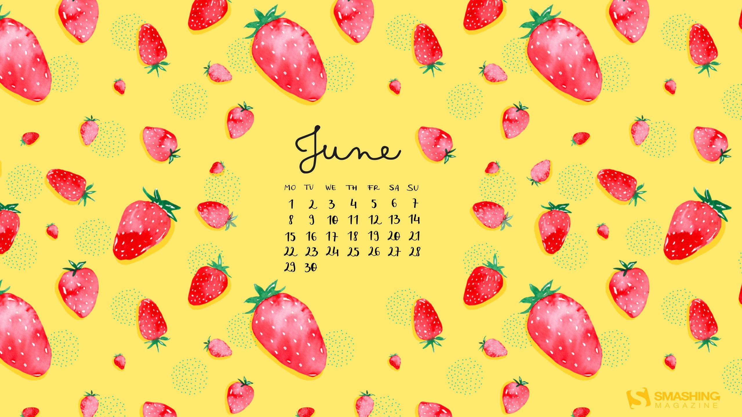 Celebrate the Month of June with Tasty Strawberries. — 2560x1440 wallpaper