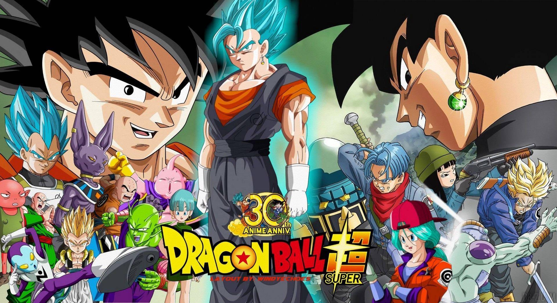 Celebrate the new Dragon Ball Super characters — 1920x1044 wallpaper