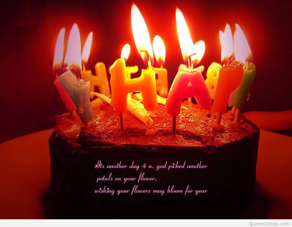 Celebrate your special day with this melting happy birthday candle — 1024x795 wallpaper