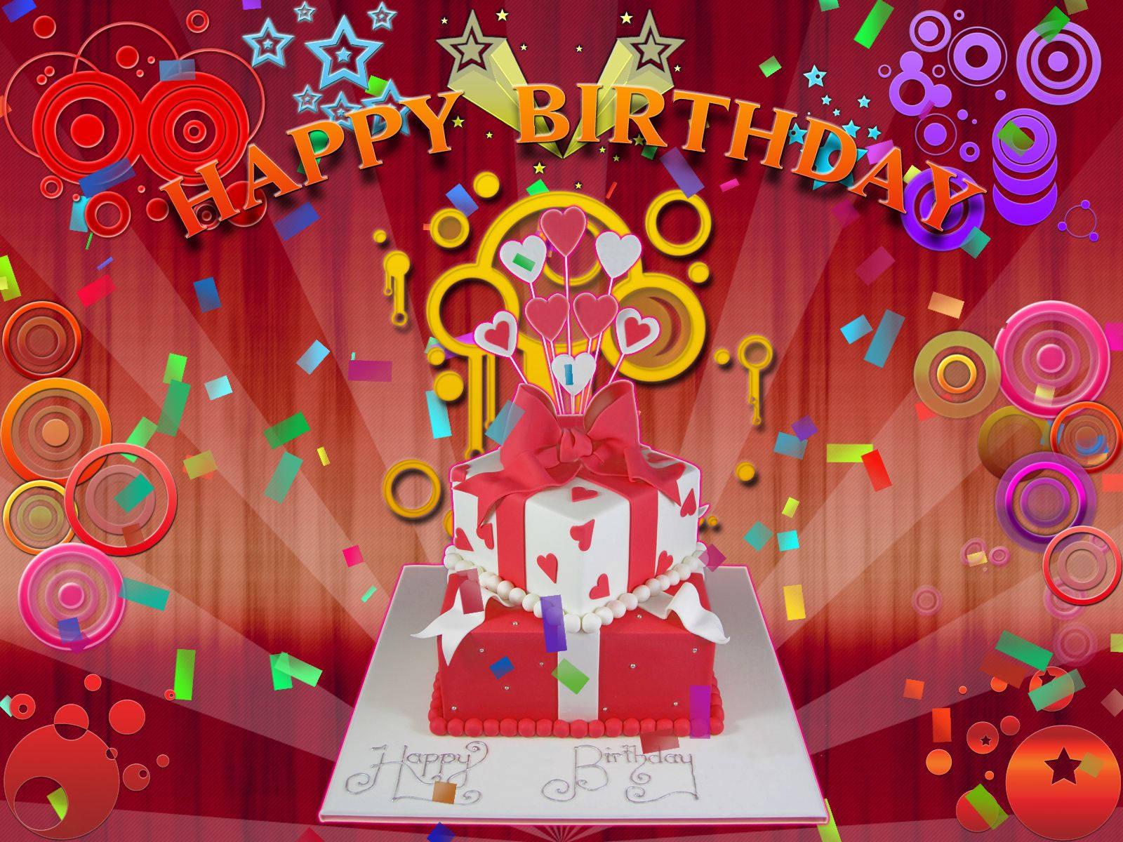 Celebrate your special day with this vibrant Happy Birthday digital art! — 1600x1200 wallpaper