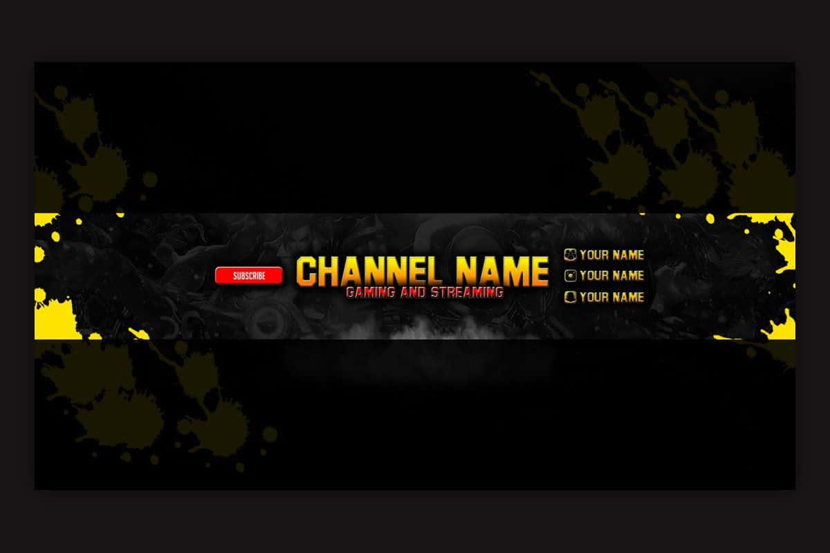 channel name banner template — 1200x800 wallpaper