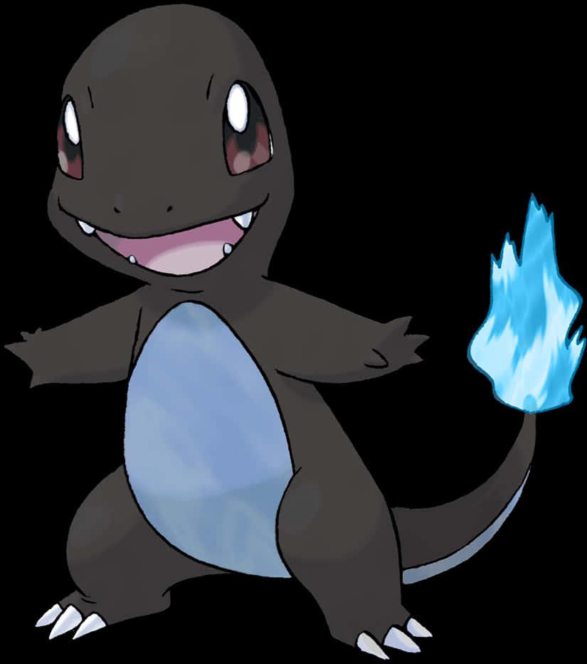 Charmander Pokemonwith Blue Flame — 825x933 wallpaper