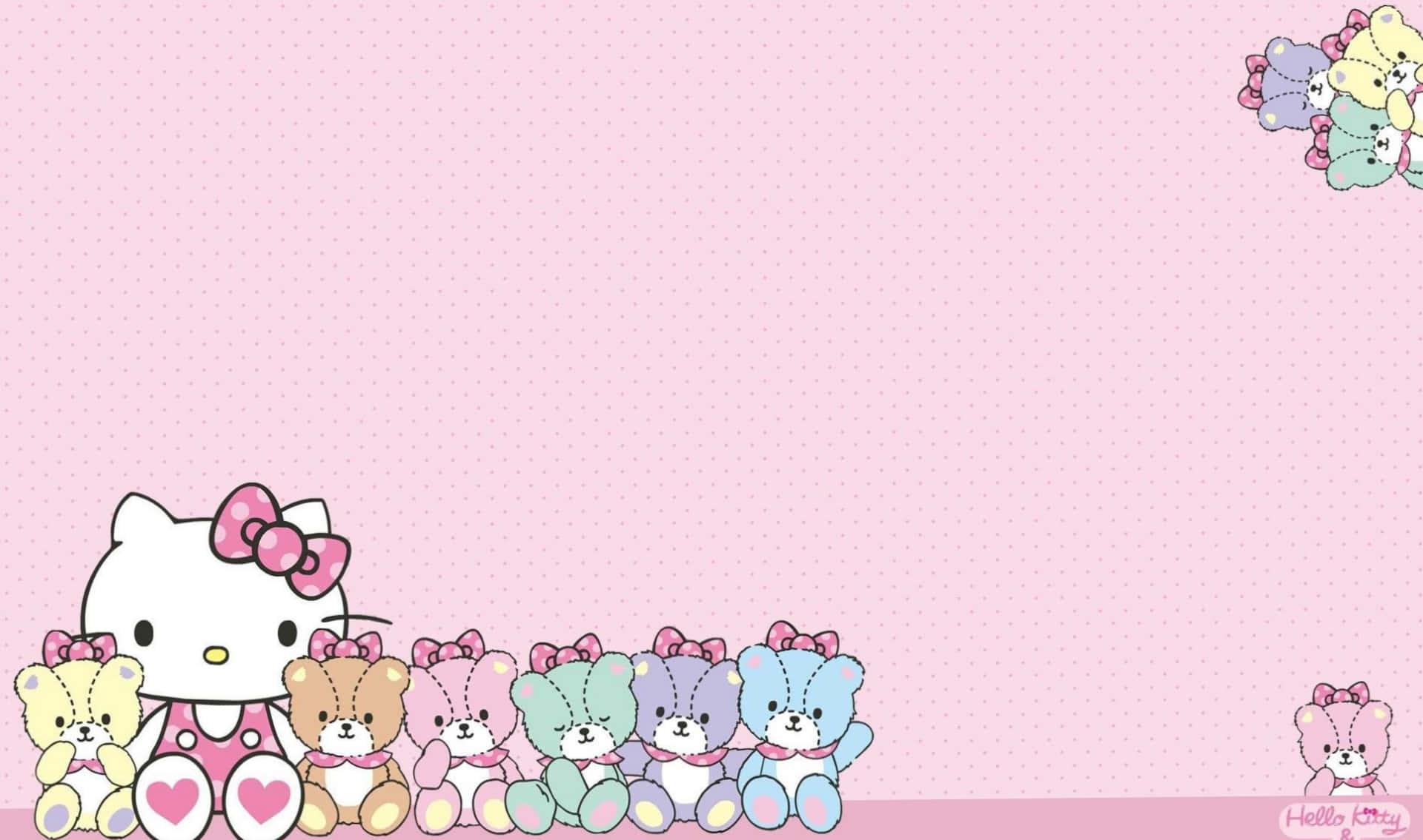 Charming Hello Kitty Laptop Background — 1920x1135 wallpaper