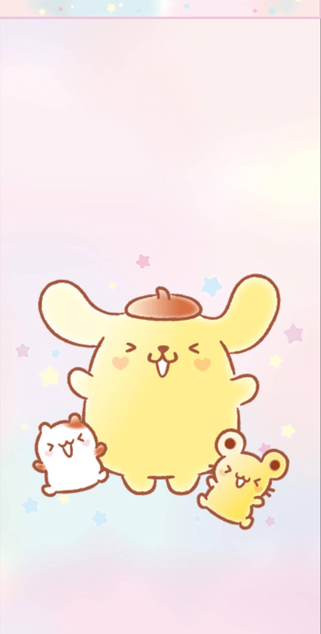 Cheerful Pompompurin And Friends — 1080x2130 wallpaper