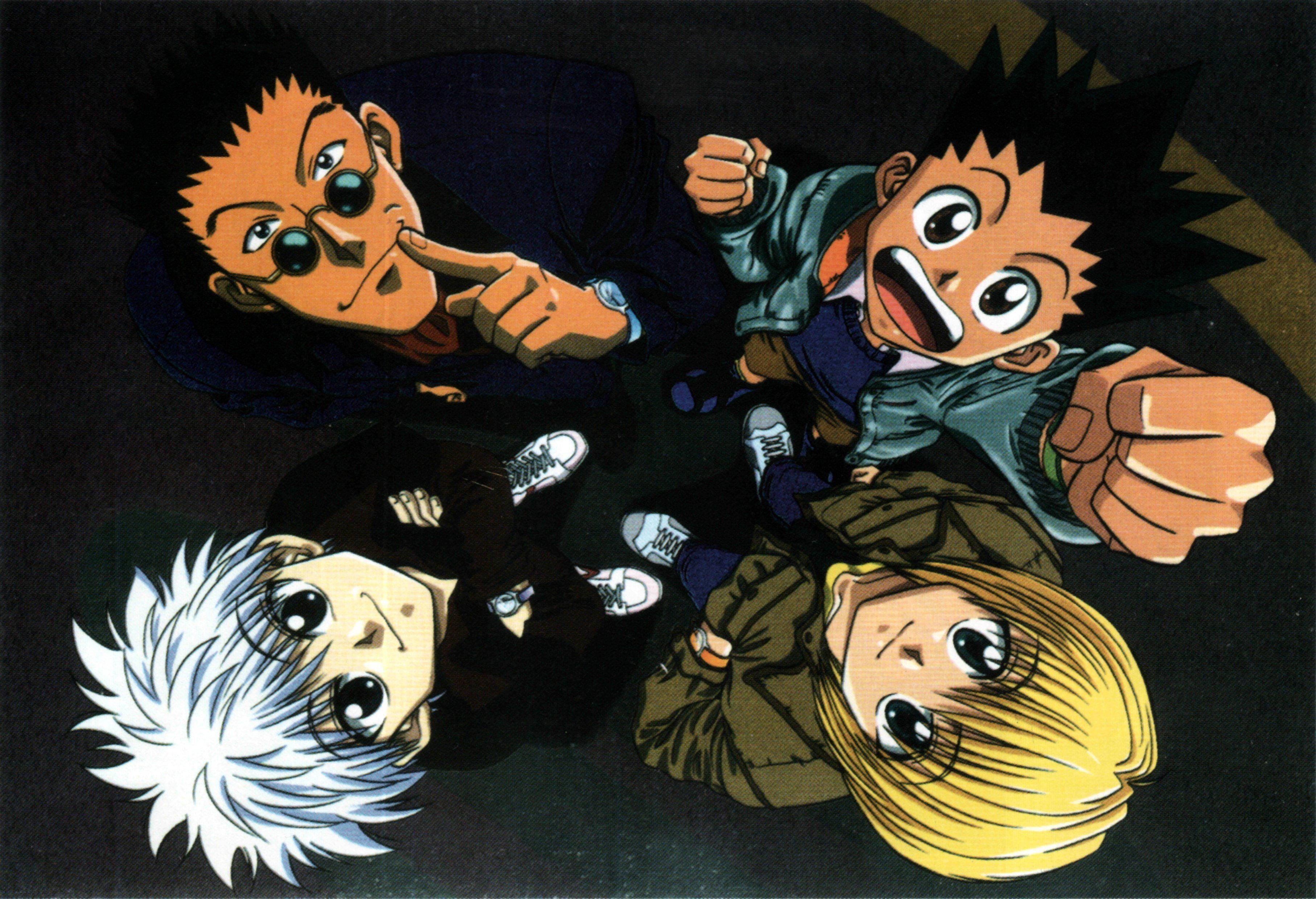 Cheering with Friends - Killua and his pals, having a blast! — 3628x2478 wallpaper