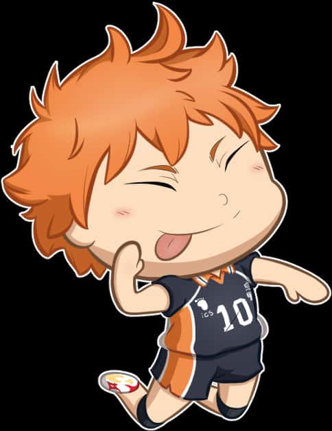 Chibi Hinata Volleyball Anime Character — 484x629 wallpaper