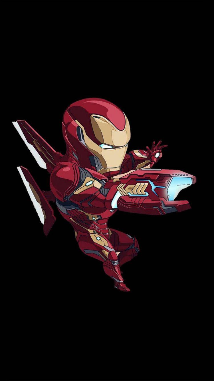 Chibi Iron Man Full HD — 750x1334 wallpaper