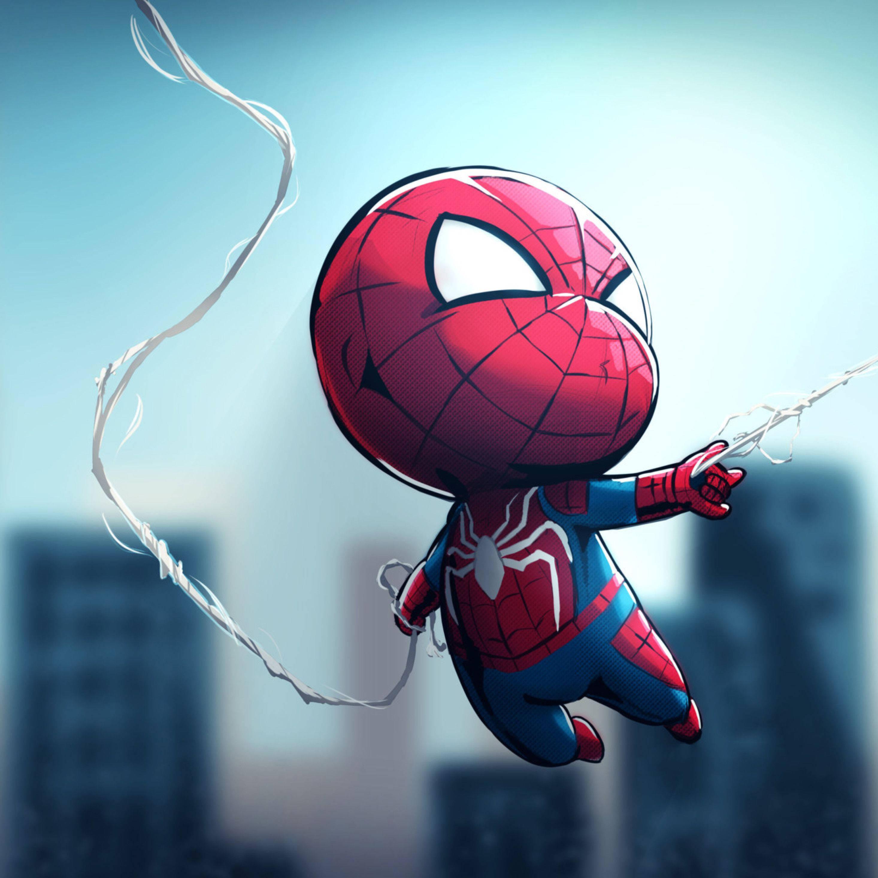 Chibi Spiderman with a Balloon!