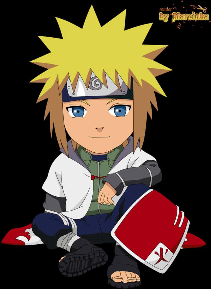 Chibi_ Minato_ Namikaze_ Anime_ Character — 731x1001 wallpaper