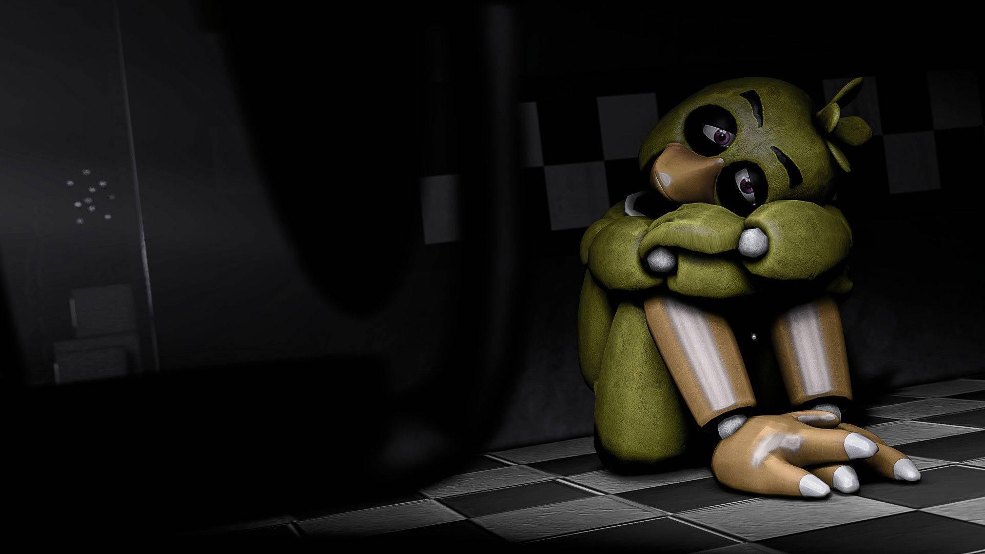 Chica the Chicken looks at you — 1920x1080 wallpaper