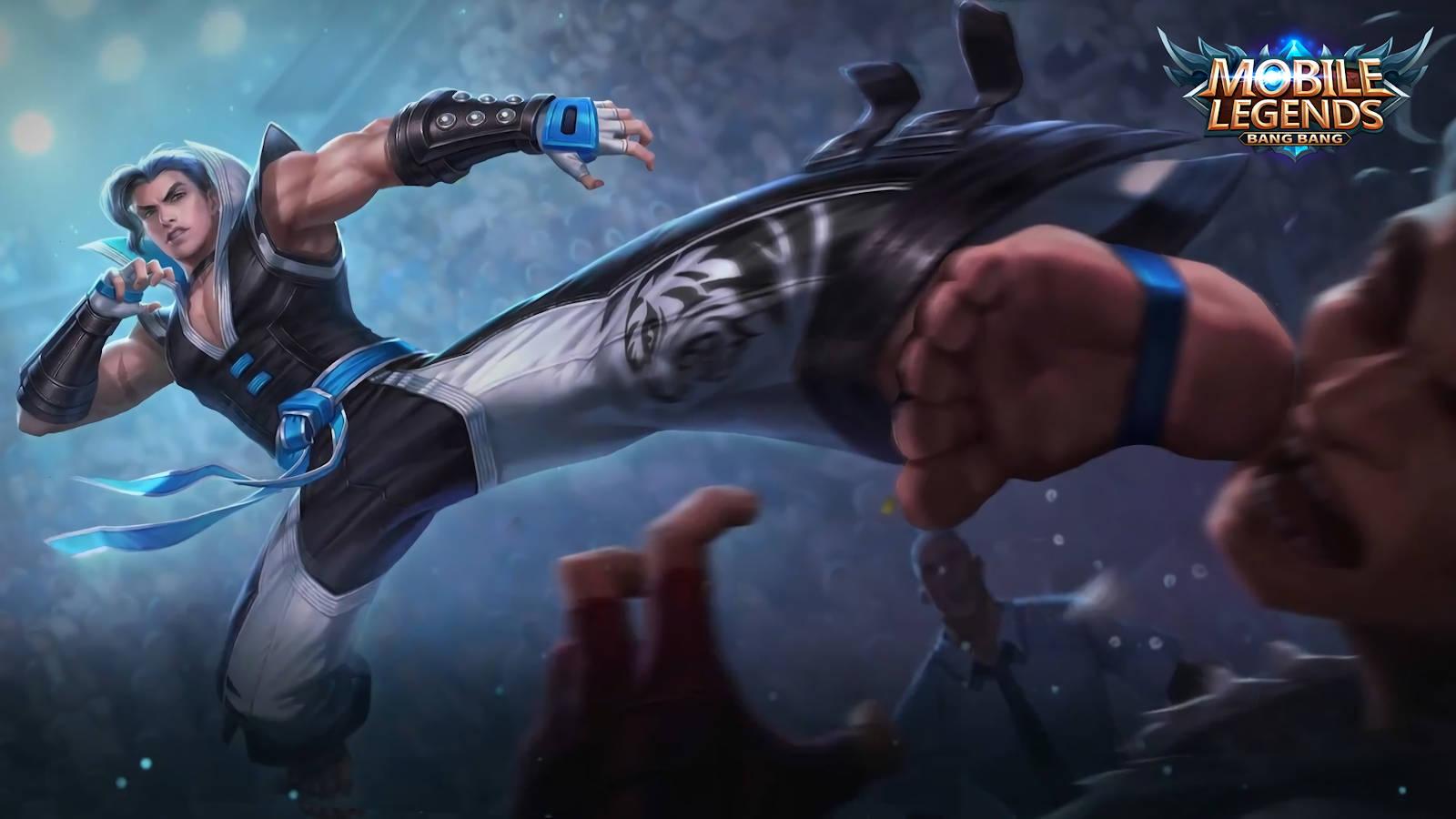 Chou With Mobile Legends Logo — 1600x900 wallpaper