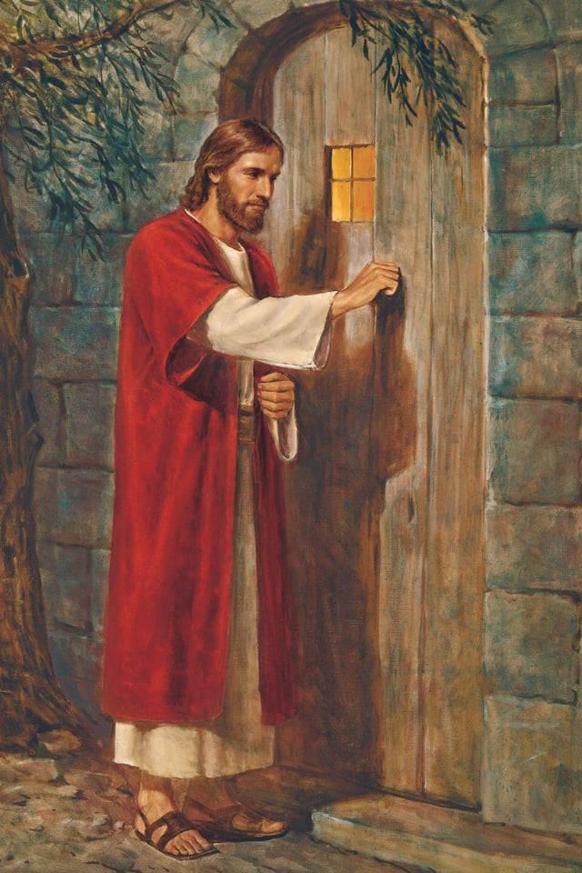 Christ Knocking On Door Jesus Phone — 640x960 wallpaper
