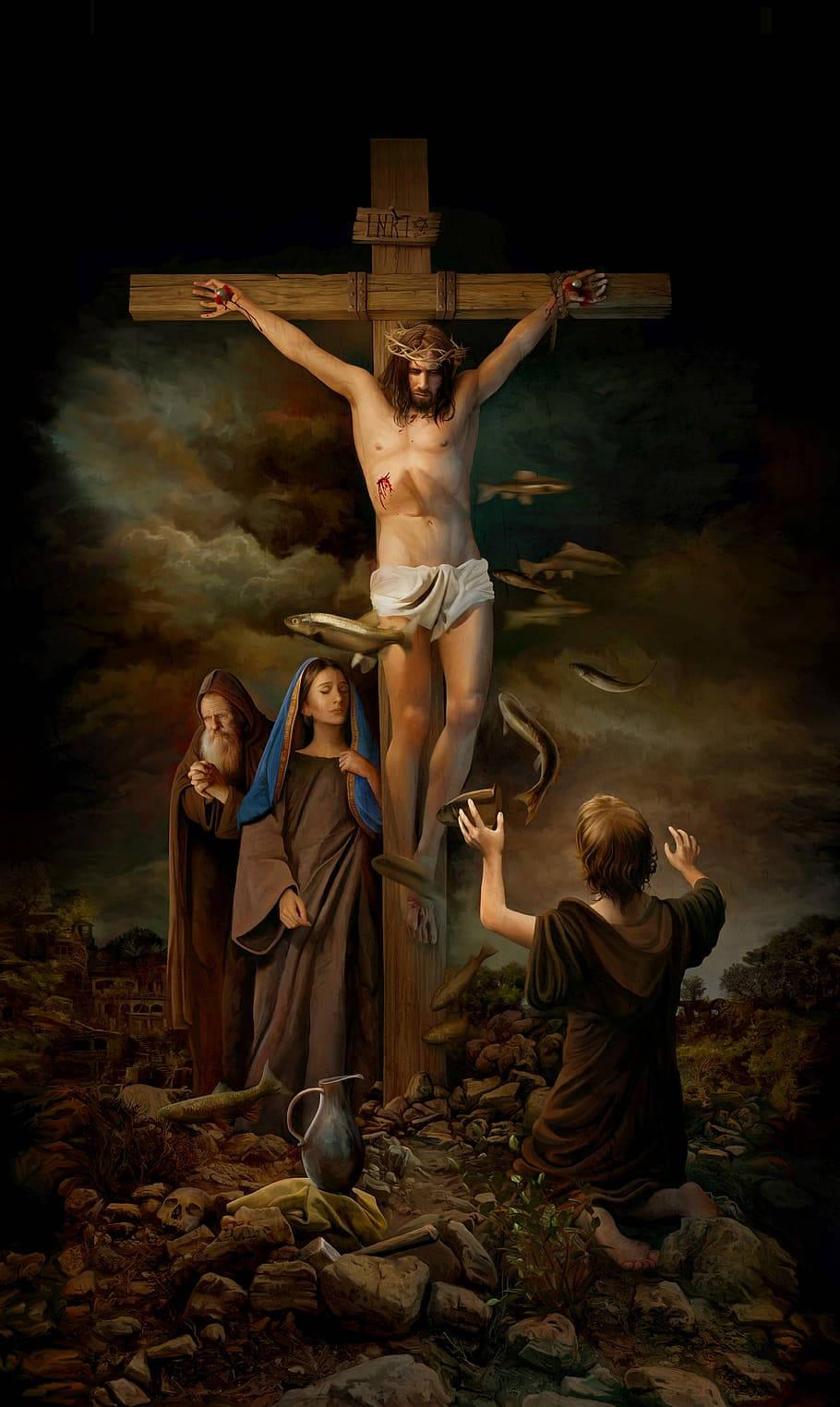 Christ On The Cross Jesus Phone — 910x1524 wallpaper