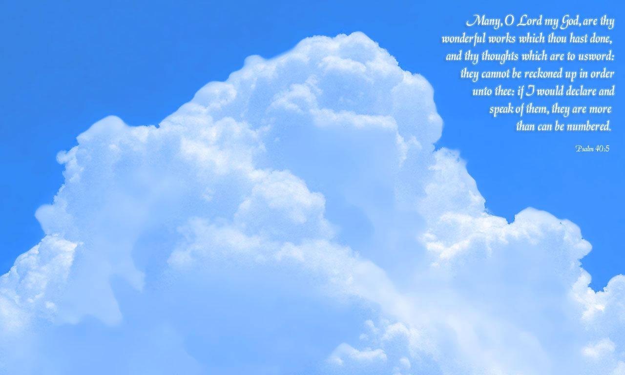 Christian Bible Verse With Clouds — 1280x768 wallpaper