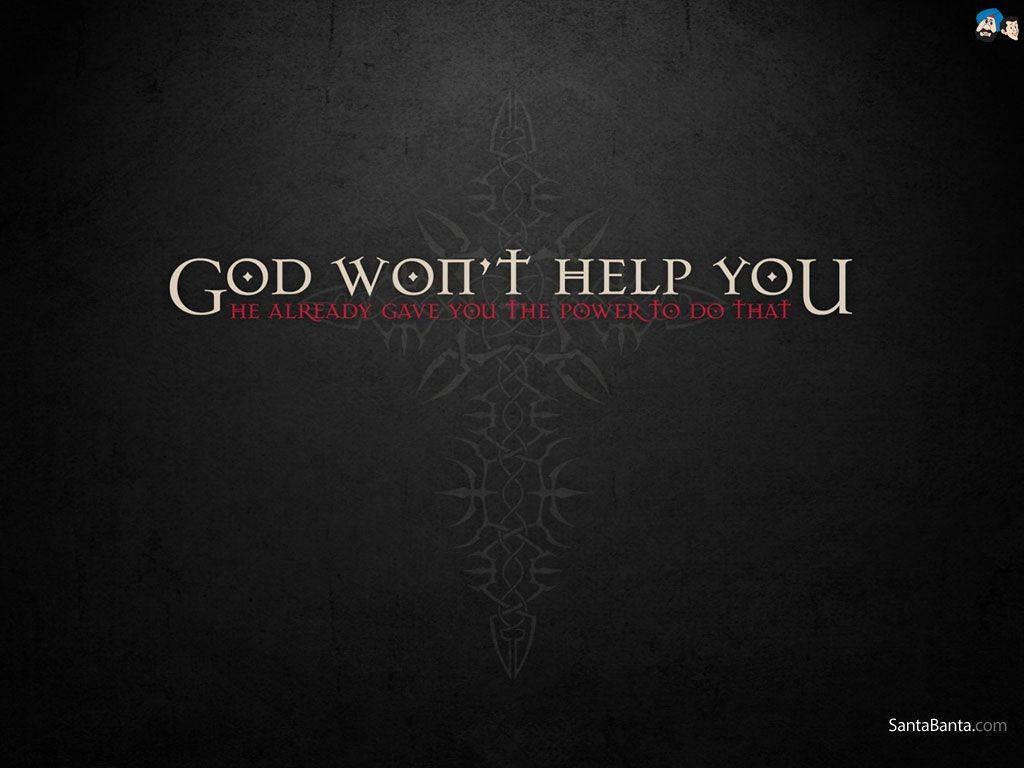 Christian Motivational Quote About God's Power — 1024x768 wallpaper