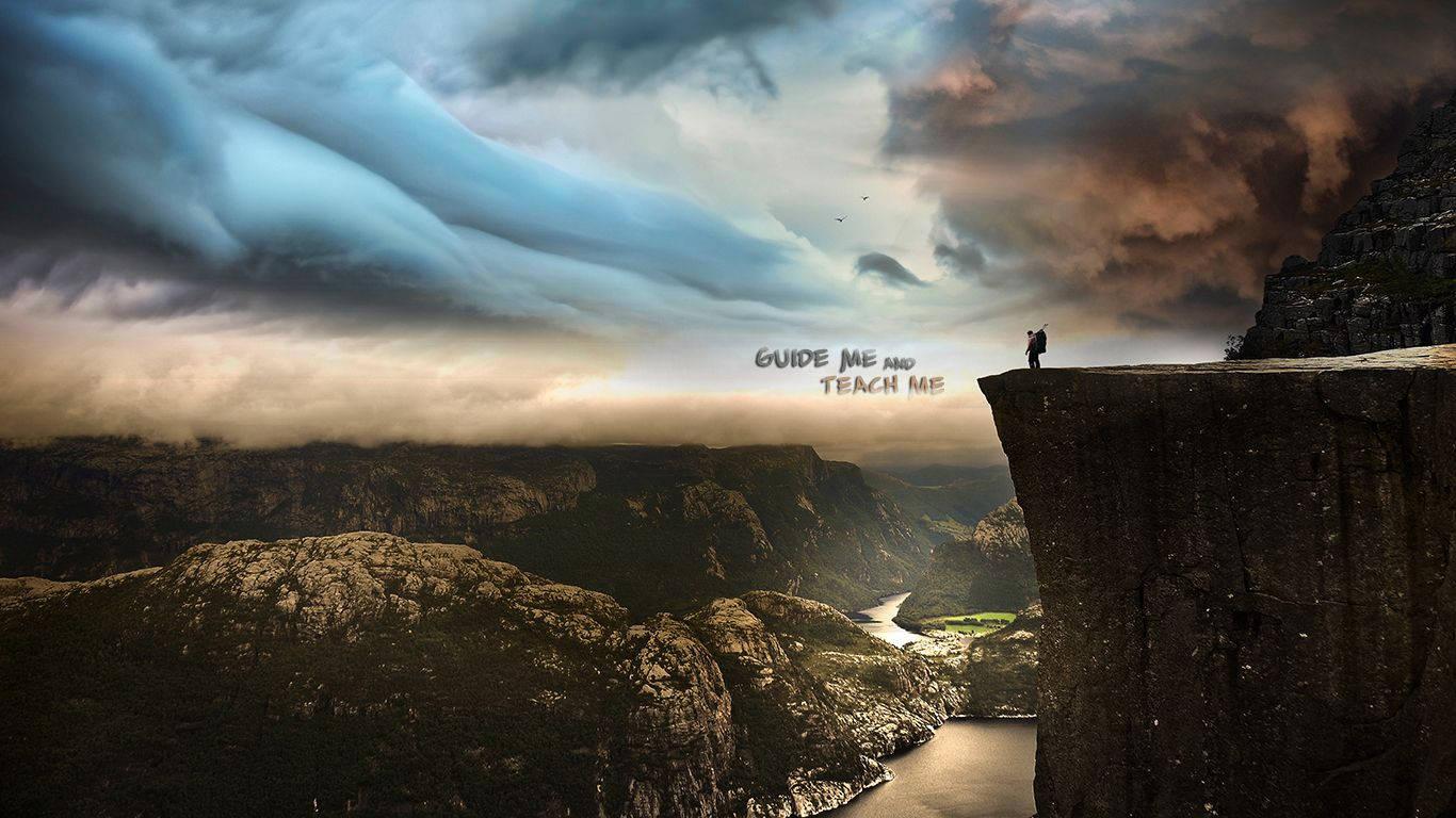 Christian Motivational Quote — 1366x768 wallpaper