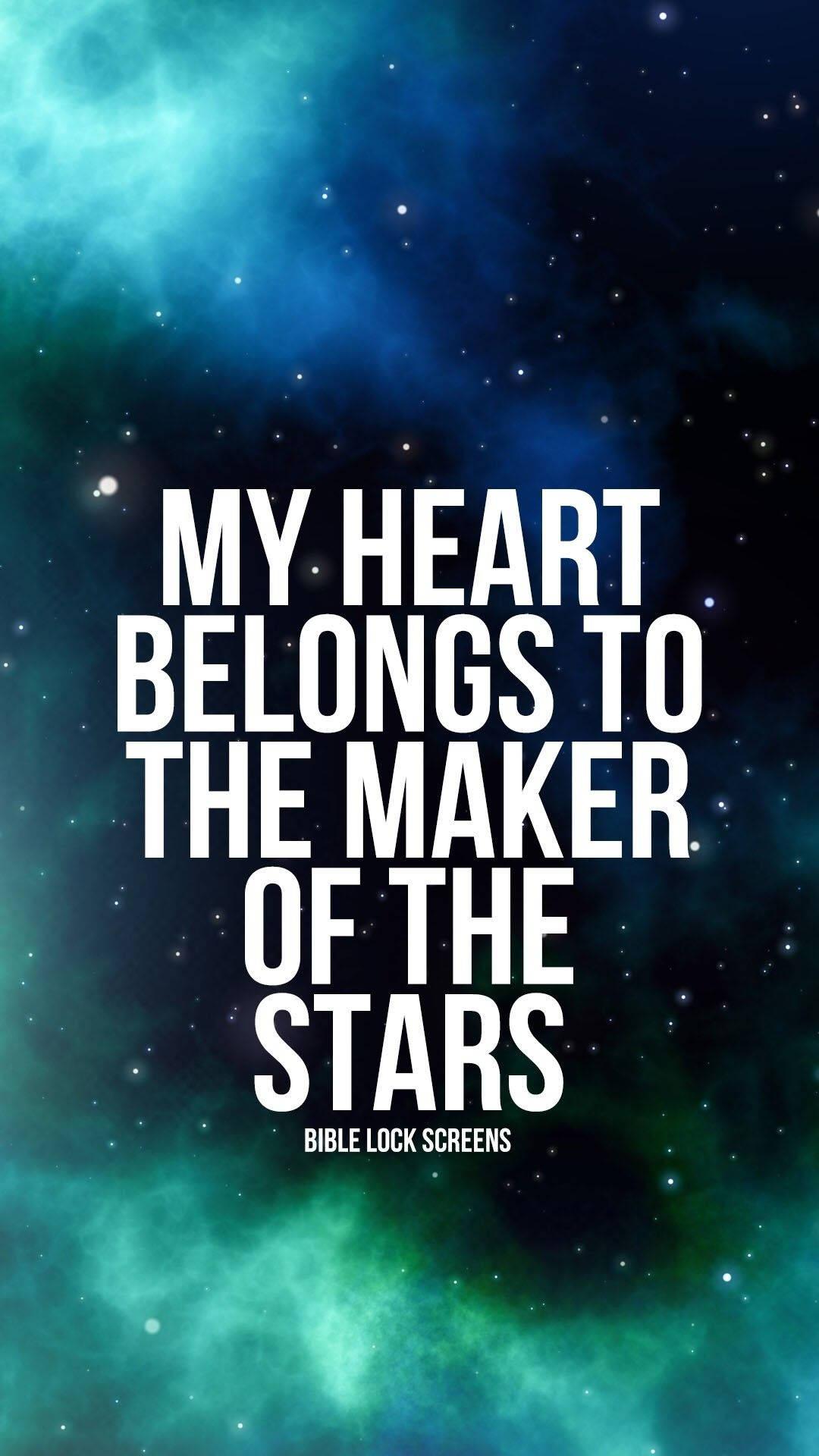 Christian Quote In Galaxy — 1080x1920 wallpaper