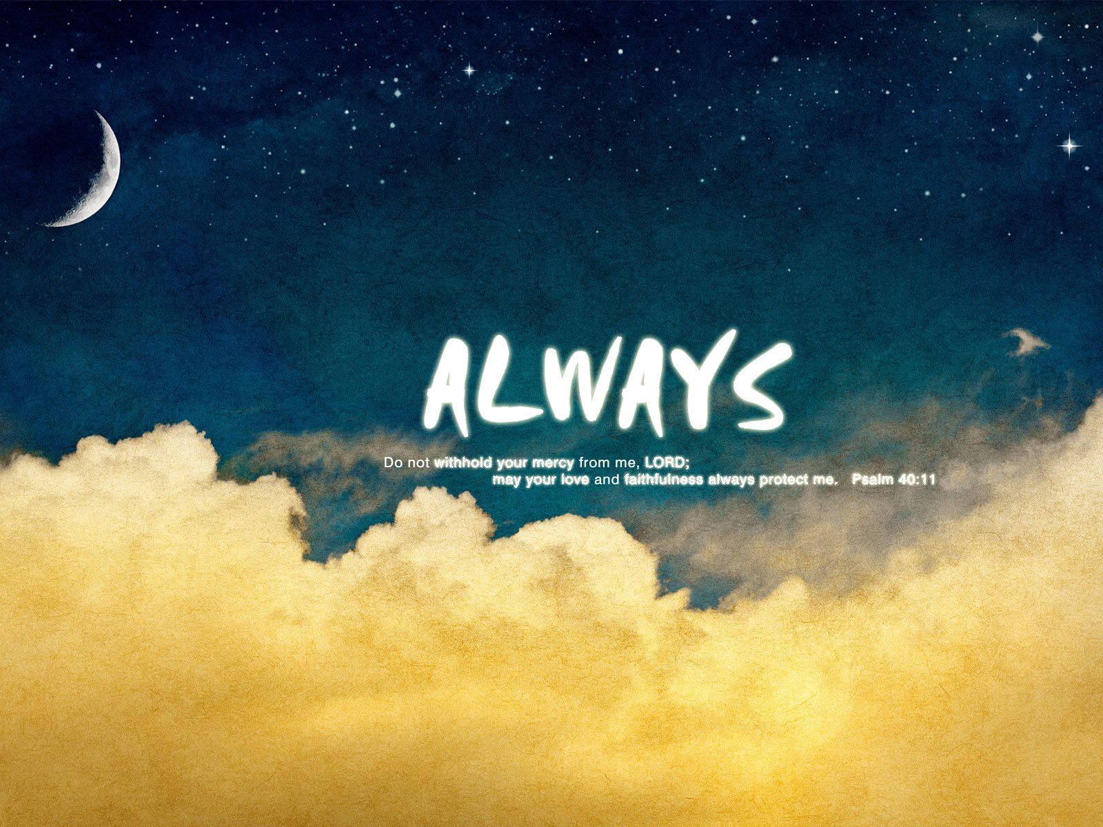 Christian Quotes With Moon — 1600x1200 wallpaper