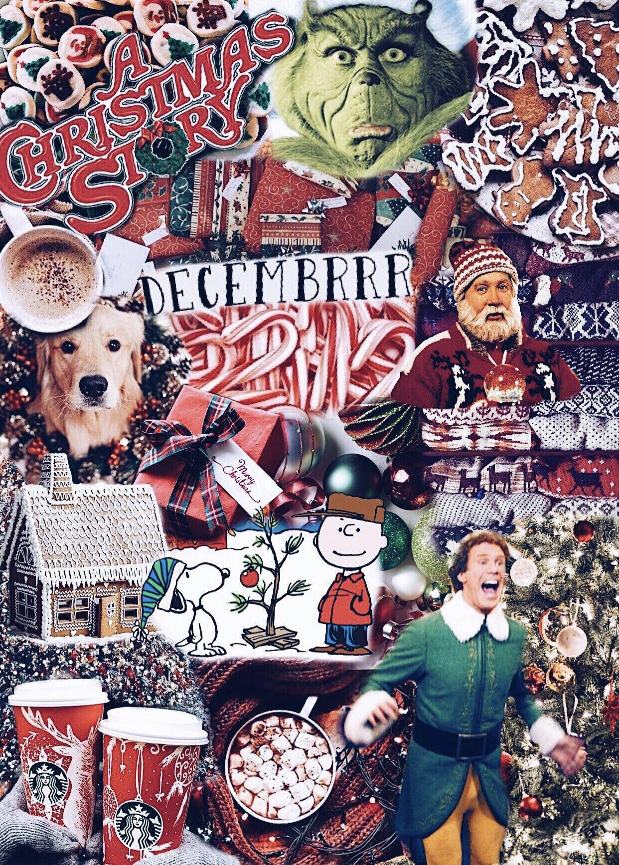 Christmas Story Collage — 1242x1735 wallpaper