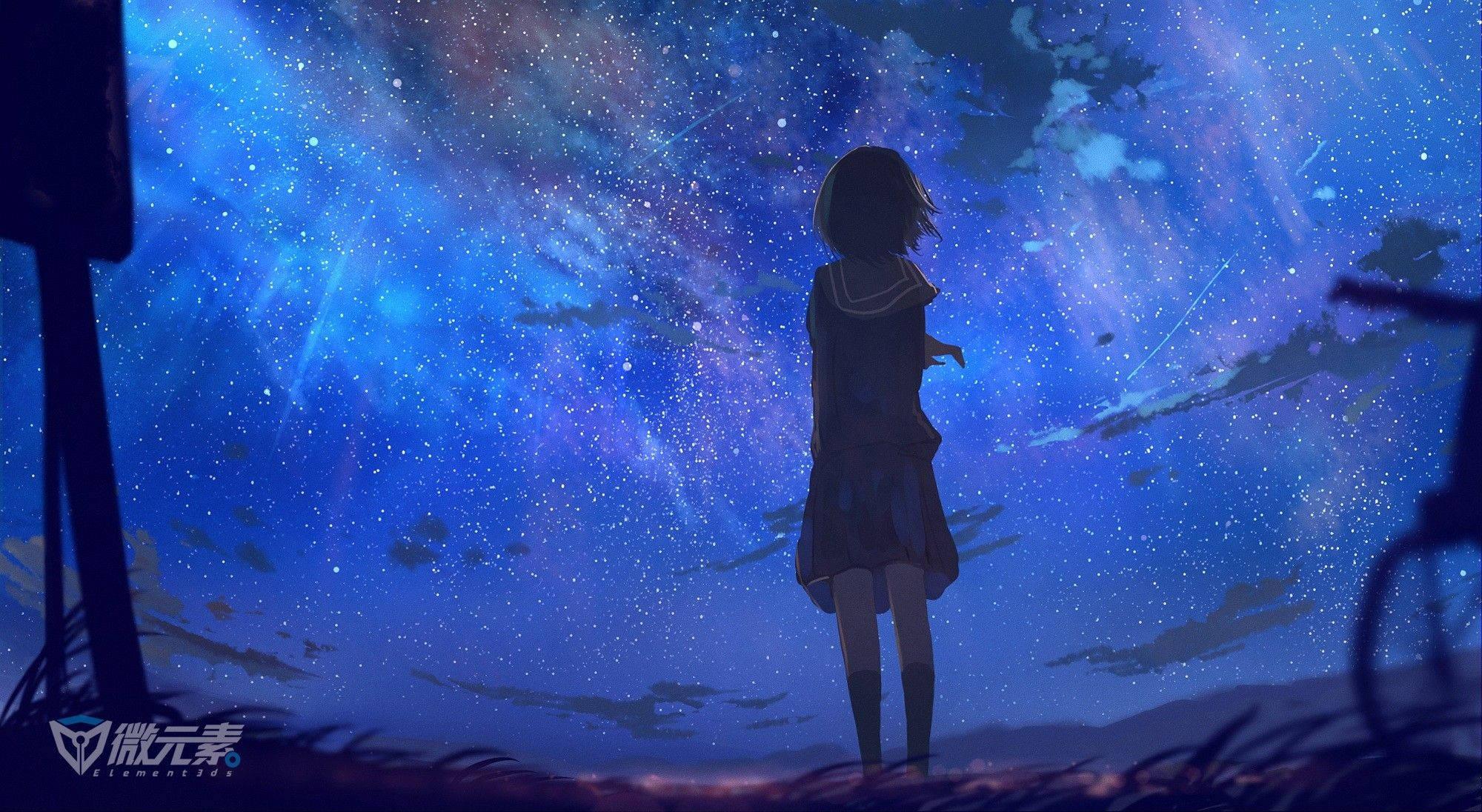Chromebook Anime Girl Background — 2000x1096 wallpaper