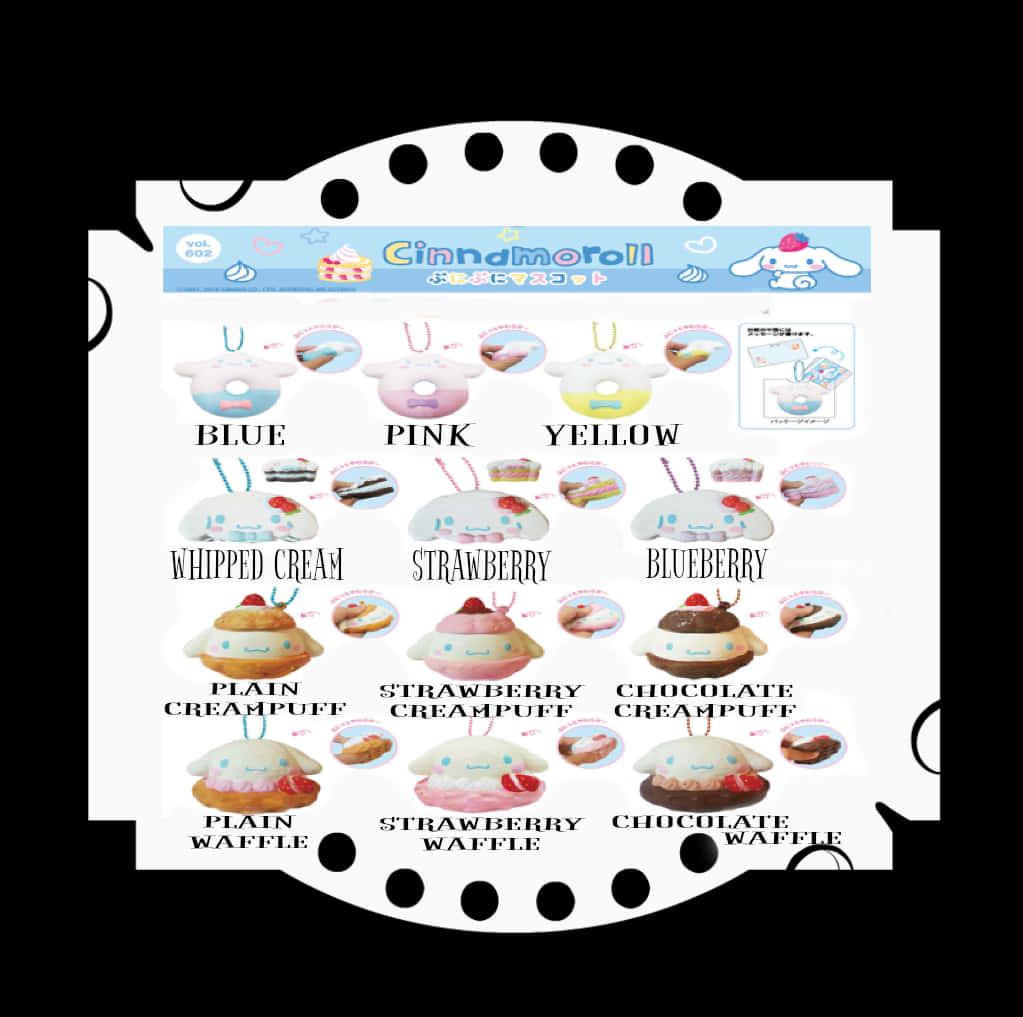 Cinnamoroll Character Desserts Menu