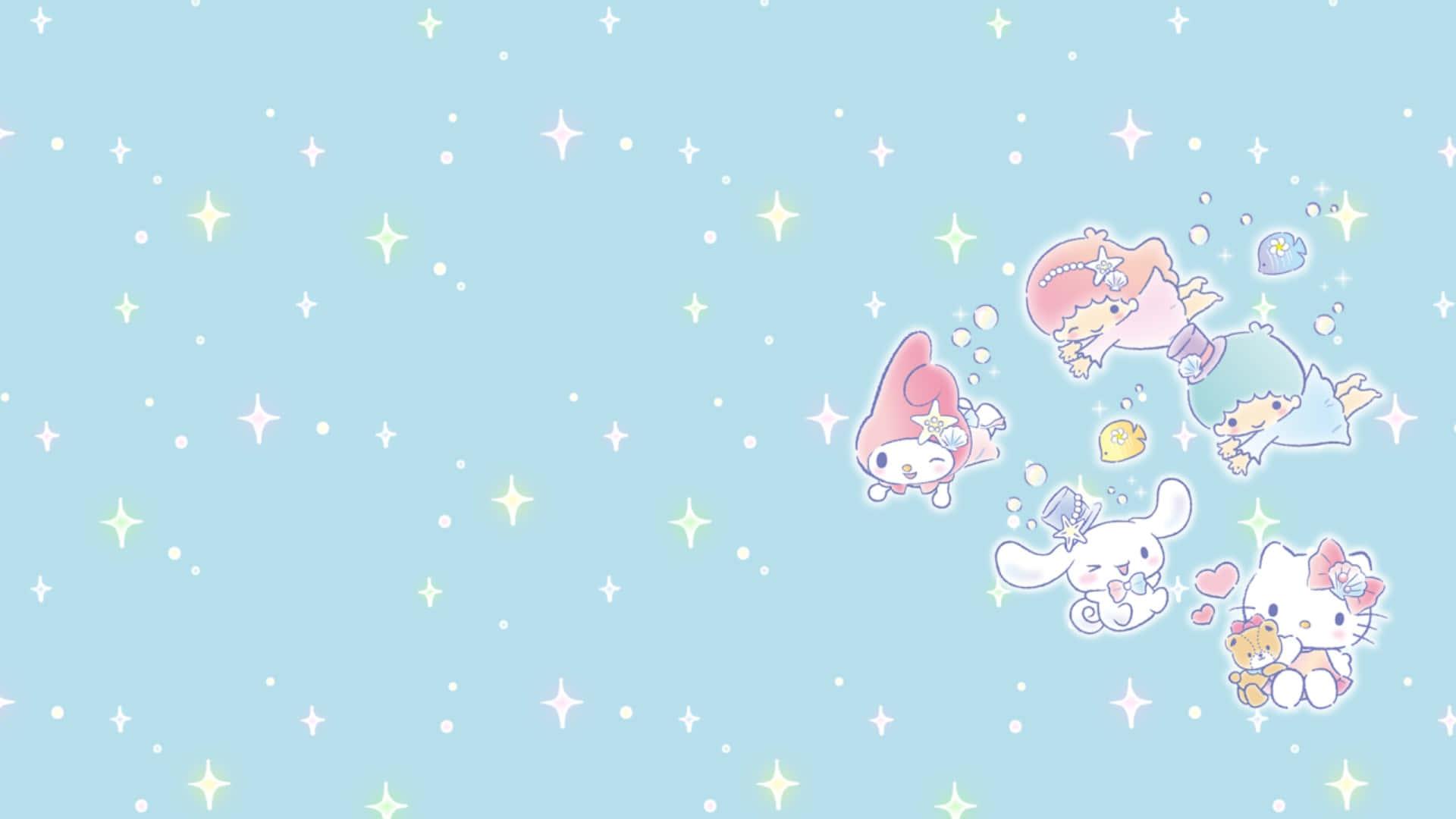 Cinnamoroll's magical laptop lets him explore never-before-seen worlds! — 1920x1080 wallpaper