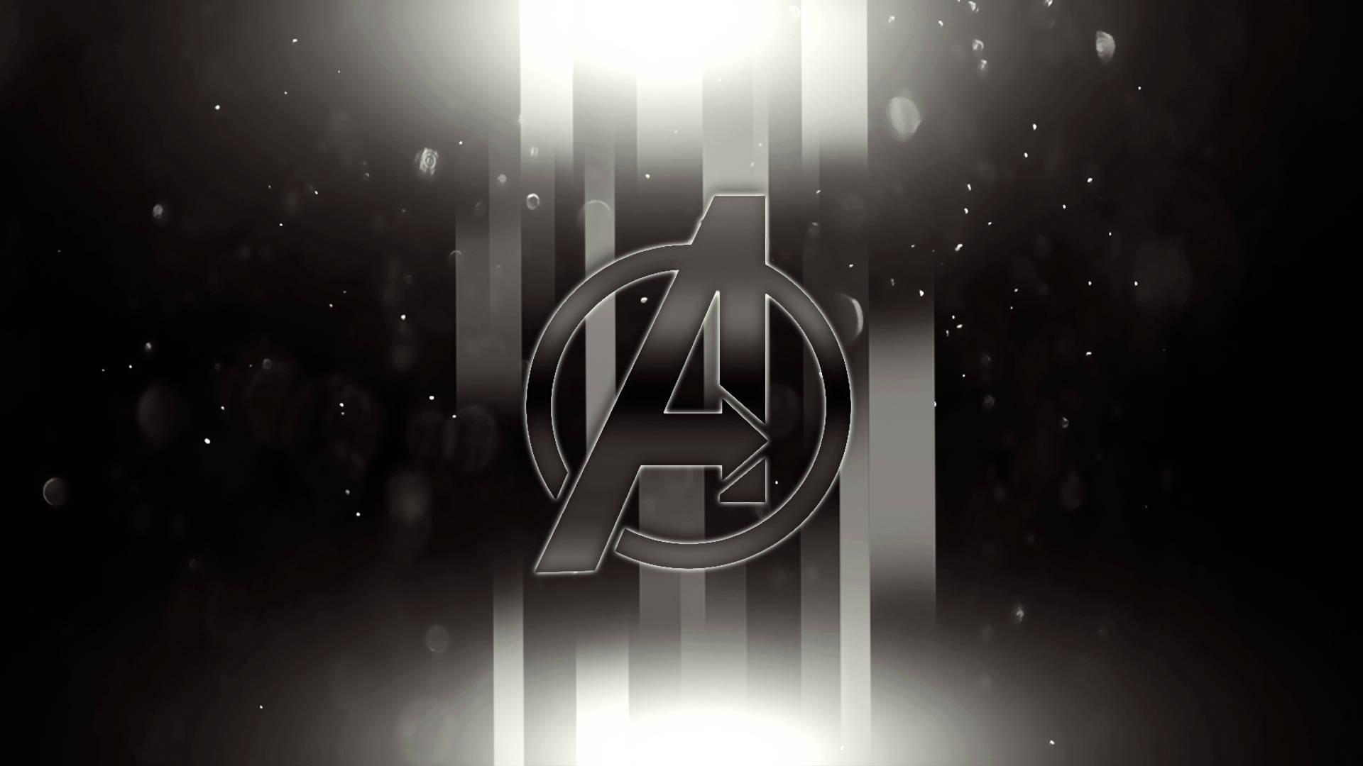Circular Letter A Logo In Black — 1920x1080 wallpaper